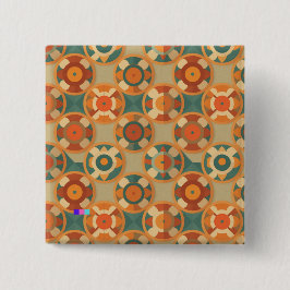 ヴィンテージの魅力が詰まった、レトロな模様 缶バッジ