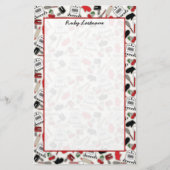 ヴィンテージの魅力の台所パーソナライズな文房具 便箋 (正面)