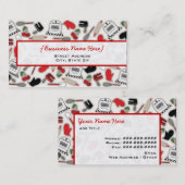 ヴィンテージの魅力の台所名刺 名刺 (正面/裏面)