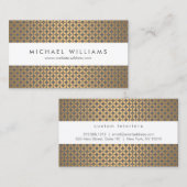 ヴィンテージの魅力金ゴールドとグレーデザイナー 名刺 (正面/裏面)