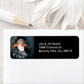 ヴィンテージの魔女が猫のために餌を呼び寄せる ラベル (インサイチュ)