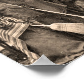 ヴィンテージの魔女が衣装を着て女性を撮影 ポスター (角)