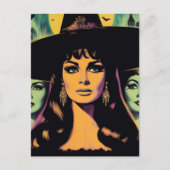 ヴィンテージの魔女 ポストカード (正面)