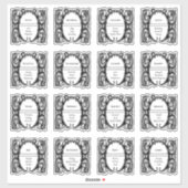 ヴィンテージの魔法のハーブ魔法の瓶ラベル シール (シート)