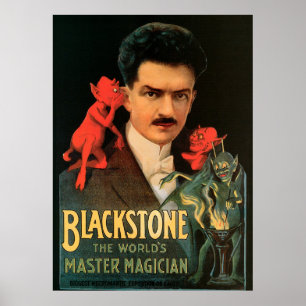 ヴィンテージの魔法ポスター、Blackstoneのすばらしい手品師 ポスター