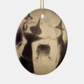 ヴィンテージの魔法使いのオーナメント セラミックオーナメント (右)