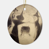 ヴィンテージの魔法使いのオーナメント セラミックオーナメント (左)