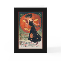 ヴィンテージの魔法使いのハロウィン挨拶w/Bloodyの文字