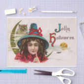 ヴィンテージの魔法使いのフクロウのパーティーのティッシュハロウィン 薄葉紙 (クラフト)