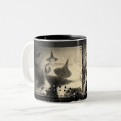 ヴィンテージの魔法使いのマグ ツートーンマグカップ (正面左)