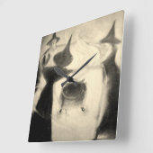 ヴィンテージの魔法使いの時計 スクエア壁時計 (傾斜)