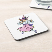 ヴィンテージの魔法使いオズ、かわいい踊りガールムンチキン コースター (左側)