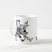 ヴィンテージの魔法使いオズ・ドロシーとポピーたちと寝る コーヒーマグカップ (正面左)