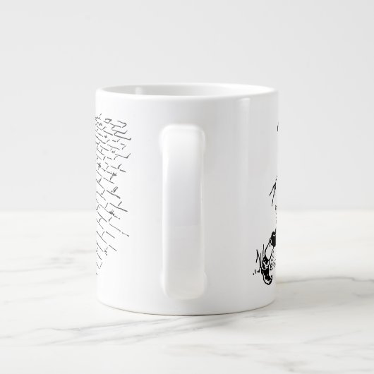 ヴィンテージの魔法使いオズ・ドロシーとポピーたちと寝る ジャンボコーヒーマグカップ (裏面)