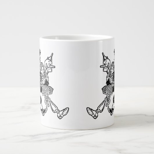 ヴィンテージの魔法使いオズ・ドロシーとポピーたちと寝る ジャンボコーヒーマグカップ (正面)