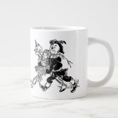 ヴィンテージの魔法使いオズ・ドロシーとポピーたちと寝る ジャンボコーヒーマグカップ (右)