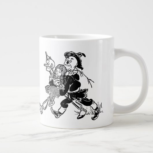 ヴィンテージの魔法使いオズ・ドロシーとポピーたちと寝る ジャンボコーヒーマグカップ (右)