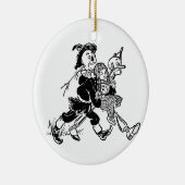 ヴィンテージの魔法使いオズ・ドロシーとポピーたちと寝る セラミックオーナメント (右)