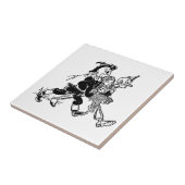 ヴィンテージの魔法使いオズ・ドロシーとポピーたちと寝る タイル (側面)