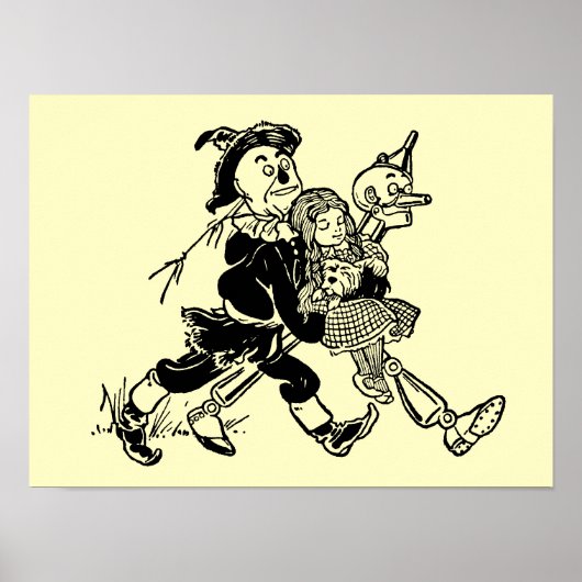 ヴィンテージの魔法使いオズ・ドロシーとポピーたちと寝る ポスター (正面)