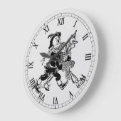 ヴィンテージの魔法使いオズ・ドロシーとポピーたちと寝る ラージ壁時計 (傾斜)