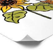 ヴィンテージの魔法魔女物語ドロシーひまわり ポスター (角)