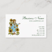 ヴィンテージの魔法魔女物語ドロシーひまわり 名刺 (正面)