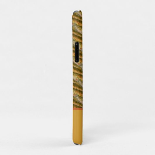 ヴィンテージの魚の水色マスのパターン Case-Mate iPhoneケース (裏面/右)