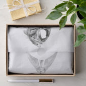 ヴィンテージの魚の骨組エッチング 薄葉紙 (ギフト)