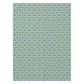 ヴィンテージの魚パターン テーブルクロス (正面)