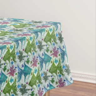 ヴィンテージの魚パターン テーブルクロス