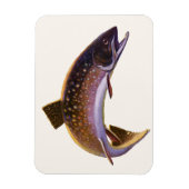ヴィンテージの魚、スポーツフィッシングの漁師 マグネット (縦)