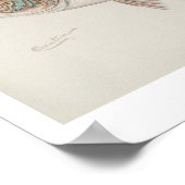 ヴィンテージの魚 – バストライプのス ポスター (角)