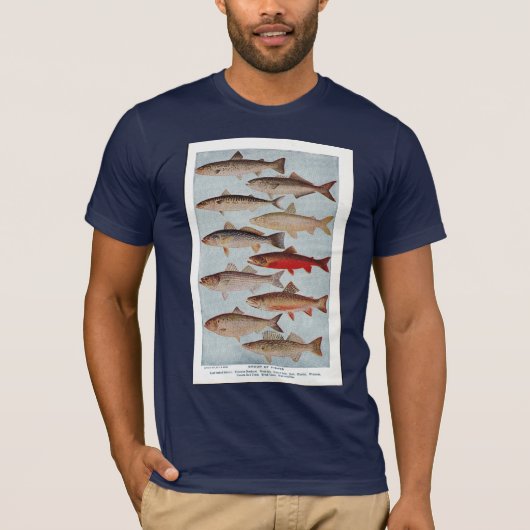ヴィンテージの魚 Tシャツ (正面)