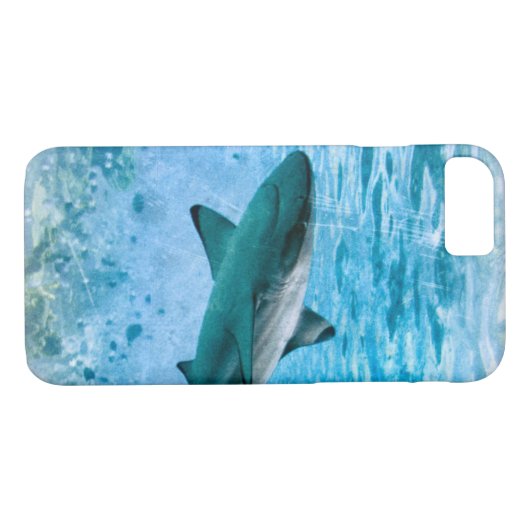 ヴィンテージの鮫の例 Case-Mate iPhoneケース (裏面(横))