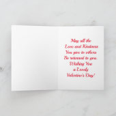 ヴィンテージの鳥および花束のバレンタイン シーズンカード (内部)