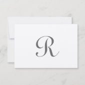 ヴィンテージの鳥かご 赤いアクセント 結婚式の招待状 招待状 (裏面)