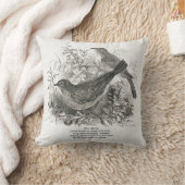 ヴィンテージの鳥がこの農家の枕を飾る クッション (ブランケット)