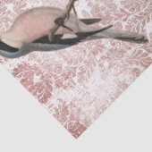 ヴィンテージの鳥とバラのみすぼらしいシック 薄葉紙 (詳細)