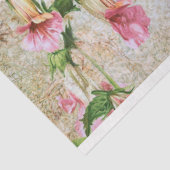 ヴィンテージの鳥とフローラのEphemera Decompage 薄葉紙 (詳細)