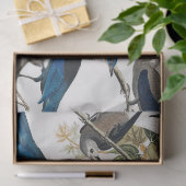 ヴィンテージの鳥と葉のパターンの分離 薄葉紙 (ギフト)