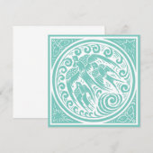 ヴィンテージの鳥と蝶と星 (正面/裏面)