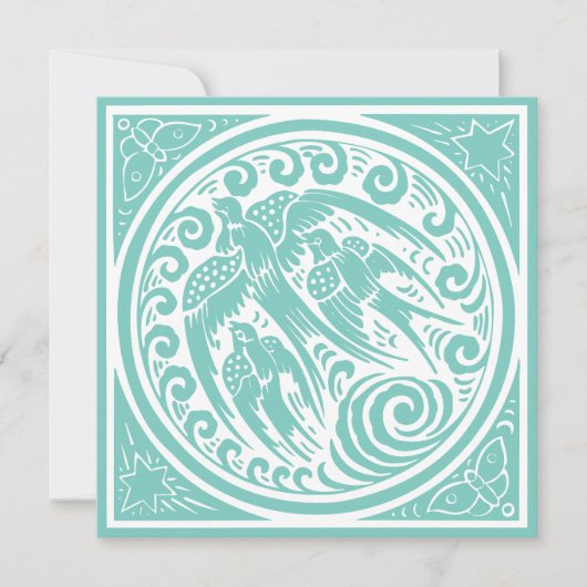 ヴィンテージの鳥と蝶と星 (正面)