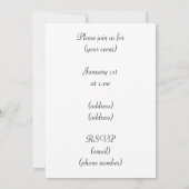 ヴィンテージの鳥によってはフランスのな郵便はがきの招待状が開花します 招待状 (裏面)