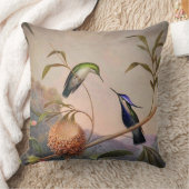 ヴィンテージの鳥のイメージの枕 クッション (ブランケット)