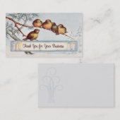 ヴィンテージの鳥のイラストレーションの名刺 名刺 (正面/裏面)