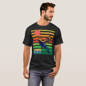 ヴィンテージの鳥のイラスト ハummingbirdアート tシャツ (正面フル)