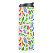 ヴィンテージの鳥のパターンカラフル、インパレーパターン タンブラー (回転左)
