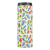 ヴィンテージの鳥のパターンカラフル、インパレーパターン タンブラー (裏面)