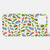 ヴィンテージの鳥のパターンカラフル、インパレーパターン Case-Mate iPhoneケース (裏面 (横))